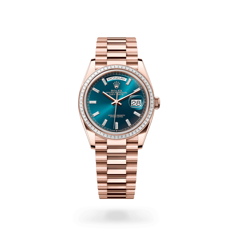 Rolex Day-Date 36 18 kt Everose gold, M128395TBR-0032